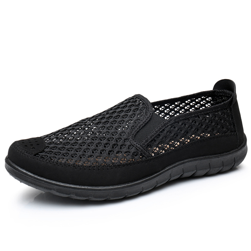 Summer Mens Mesh Breath Slip On Loafers Casual Walking Driving Shoes ...
