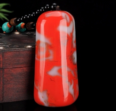 Пресс-папье для бумаги 鸡血石手把件 天然鸡血玉原石把玩件玉石镇尺和田玉手把件把玩件