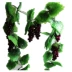 Mô phỏng cây nho với trái cây giả lá cây nho thường xanh ống cây xanh cây hoa cỏ trần - Hoa nhân tạo / Cây / Trái cây