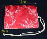 Китайская портативная косметичка, ожерелье, цепочка, браслет, кольцо, сумка-органайзер, пенал, сумка, китайский стиль, из парчи