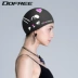 Bộ đôi mũ bơi hoa hồng Fanlin tóc dài mũ bơi dễ thương cho nữ thiết bị bơi silicon không thấm nước 17185200 - Mũ bơi mũ bơi chống ướt tóc Mũ bơi