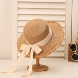 Сказочная ручная соломенная шляпа Женская летняя ткачество -это шляпа Ding Ding Ding Ding Sunan Sunscreen