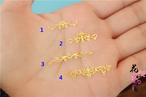 Металлическая кукла в форме цветка, глина, аксессуар для волос, корона