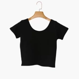 Одежда для йоги для беременных, спортивная сексуальная хлопковая футболка, для бега, короткий рукав, по фигуре