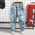 Bé trai chân nhỏ quần jeans mùa hè em bé mảnh mỏng Phiên bản Hàn Quốc của hố đại dương lỗ mùa thu quần trẻ em mùa xuân và mùa thu - Quần jean Quần jean