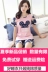 2018 mùa hè mới ngắn tay đồ ngủ nữ mùa hè mỏng phim hoạt hình với bông dễ thương Hàn Quốc dịch vụ nhà phù hợp với đồ bộ short mặc nhà Giống cái