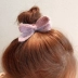 Len thắt nơ tạp dề đầu dây tóc đuôi ngựa thô ráp lông vòng tròn lông nữ nhỏ thơm tóc dây Hàn Quốc Dongdaemun phụ kiện tóc - Phụ kiện tóc