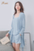 Top melon melan áo choàng áo choàng yukata nữ mùa xuân và mùa hè cotton đồ ngủ nhà dịch vụ nữ phần mỏng mới đơn giản ngọt ngào tươi tươi set do ngu sexy Night Robe