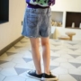 Quần short bé gái 2019 hè mới trẻ em lớn Phiên bản Hàn Quốc của bé gái quần mùa hè nóng bỏng quần short nữ - Quần jean quan ao tre em