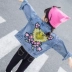 Áo khoác denim bé gái mùa thu năm nay phiên bản mới của Hàn Quốc dành cho bé nhỏ 3 bé 4-5-6 tuổi bé gái kiểu tây - Áo khoác áo khoác trẻ em nữ 10 tuổi Áo khoác