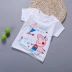 Trẻ em ngắn tay t-shirt trẻ em t-shirt trẻ sơ sinh nửa tay áo trai cotton ngắn tay nữ bé mùa hè phần mỏng 1-4 Áo thun