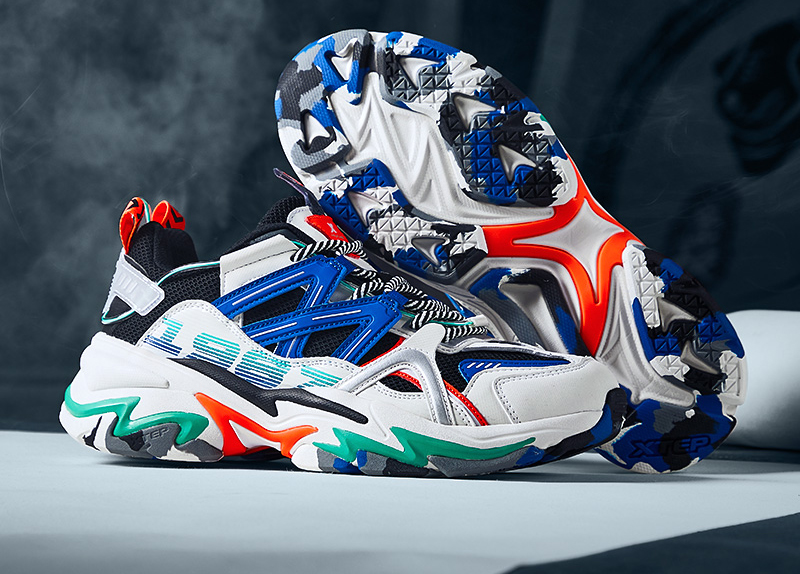 特步山海系列休闲鞋山系配色活力无限