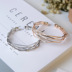 Châu âu và Hoa Kỳ đồ trang sức thời trang kim loại đơn giản hình học đa cấp tính khí hoang dã mở bracelet bracelet nữ phụ kiện Vòng đeo tay Cuff