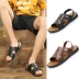 40-47 kích thước lớn dép nam giày mùa hè thanh niên giày bãi biển dual-sử dụng dép trung niên và dép nam mát mẻ cha giày dép dây nam Sandal