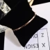 Thời trang Hàn Quốc 18K vòng tay vàng hồng nữ vòng đeo tay đơn giản tính khí hoang dã thép titan không gây dị ứng trang sức Vòng đeo tay Cuff