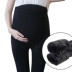 Bà bầu quần legging mùa thu đông cộng với nhung dày ấm bên ngoài mặc quần tây size lớn mùa đông nâng bụng quần quần bà bầu quần dài