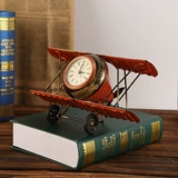 Металлический самолет, ретро часы, кофейный реквизит для фотографии для офиса для гостиной