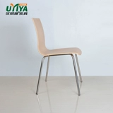 Youyiya Fireproof деревянный стул из нержавеющей стали быстрый сталь сталь стул фаст -фуд стул столовой закуски для закуски для столовой стек стул отель отель отель переговорной стул