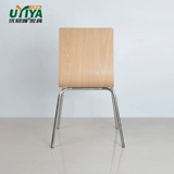 Youyiya Fireproof деревянный стул из нержавеющей стали быстрый сталь сталь стул фаст -фуд стул столовой закуски для закуски для столовой стек стул отель отель отель переговорной стул