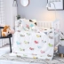 Trẻ em bộ đồ giường cotton AB phiên bản ba bộ của hai mặt có sẵn bé nap quilt sáu mảnh thiết lập với lõi có thể tháo rời mùa xuân Bộ đồ giường trẻ em