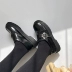 Lolita in triều người Hồng Kông phiên bản retro muffin dưới dày khóa Chelsea giày đơn giày thấp giày nữ giầy nữ cao cấp Giày cắt thấp