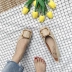 Phiên bản Hàn Quốc đơn giản với thiết kế đầu vuông retro cao su mềm uốn lượn quanh co kim loại vuông khóa nơ giày đế thấp mùa thu giày dr martens nữ Giày cắt thấp