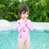 Áo tắm chống nắng cho bé gái dài tay, áo tắm cho bé gái nhỏ bé 1-3 tuổi Đồ bơi trẻ em Hàn Quốc bikini bé gái Bộ đồ bơi của Kid