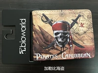 Пираты карибского моря, черные бусины, короткий картхолдер, бумажник