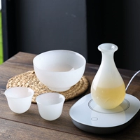 Xin Yaju Light sang trọng cao cấp rượu ngọc bích Nhật Bản đặt ấm rượu jug sake nồi gốm sứ lẩu trắng ly rượu - Rượu vang gia ly ruou vang