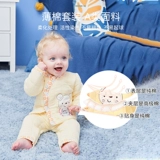 憨豆龙 Осенний пуховик для новорожденных, комплект, детская удерживающая тепло куртка, демисезонная осенняя одежда, увеличенная толщина
