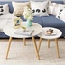 Phòng khách side corner sofa bàn cà phê đơn giản hiện đại bàn tròn tam giác bảng ngắn lắp ráp đơn giản một số loại Bàn trà