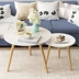 Phòng khách side corner sofa bàn cà phê đơn giản hiện đại bàn tròn tam giác bảng ngắn lắp ráp đơn giản một số loại