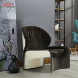 Итальянский легкий роскошный одиночный дизайнер черный простые украшения повседневное кресло скандинавский инопланетный гостиная балкон балконы арт диван