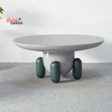 Цветный кофейный столик Стеклянный волокно Укрепление с маленькой квартирой северная космическая космос летающая тарелка маленькая край