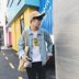 Hồng Kông phong cách đẹp trai denim áo khoác sinh viên Hàn Quốc mùa xuân ulzzang lỏng vài áo khoác xu hướng trai áo sơ mi Áo khoác