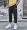 Mùa thu mỏng mặc quần yếm nam cộng với phân bón XL chất béo lỏng Harlan phiên bản Hàn Quốc của xu hướng quần chín