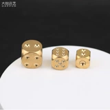 Латунные игральные кости, ручка, металлическое украшение в руку