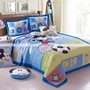 tay bông giường bông cotton trẻ em thêu trẻ em là dual-sử dụng điều hòa không khí là trải giường chăn - Bộ đồ giường trẻ em 	chăn ga gối cho em bé