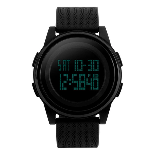 Универсальные водонепроницаемые трендовые мужские часы, черные цифровые часы, в корейском стиле, простой и элегантный дизайн