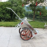 Гигиеническая тележка из нержавеющей стали, мусорное ведро, уличный трехколесный велосипед