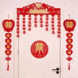 Свадебная комната декоративный костюм Свадьба Новая домашняя занавеска, украшение цветов, свадебная творческая романтическая макета Свадебные принадлежности