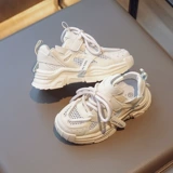 2023 летняя популярная детская спортивная обувь, дышащая обувь с одинарной сеткой для маленьких девочек, классическая однотонная повседневная обувь для мальчиков