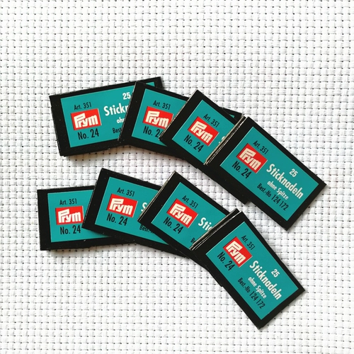 Итальянская радужная игольчатая игладичная вышитая вышитая вышивая вышивая вышивая игла № 24 Dae Zhongge Специальная ручка с круглой головкой