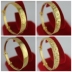Đồng thau mạ vàng cưới đẩy- kéo vòng đeo tay 12mm rộng điều chỉnh giả vàng nữ vòng đeo tay chạy Jianghu triển lãm Vòng đeo tay Cuff