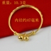 Vòng đeo tay bằng đồng mạ vàng C171 trẻ em với vòng tay em bé có chuông đôi đầy sao đẩy vòng tay kéo tỳ hưu vàng Vòng đeo tay Cuff