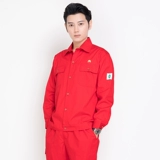 Комбинезон, красные штаны, летний антистатический лонгслив