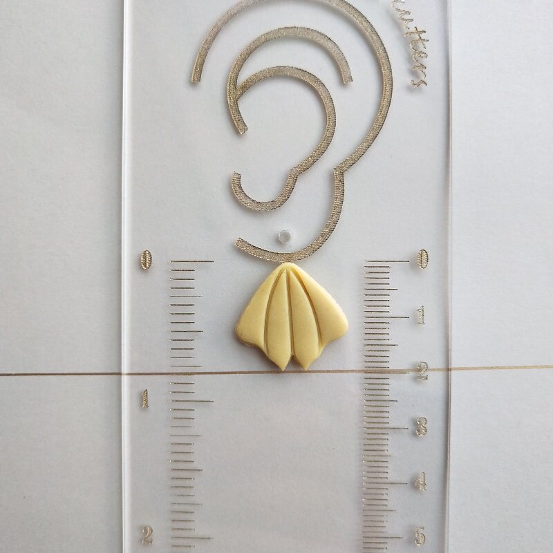 Elegante Retro-Form geometrisches Muster Ohrring Polymer Clay Formen Ton schneider kreativ für DIY Schmuck Prägung Keramik Werkzeuge – Detail 8