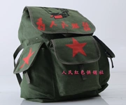 Hồng quân túi vải túi đeo vai đeo chéo ba lô Lei Feng ngôi sao năm cánh cho túi đeo vai của mọi người