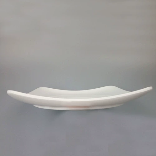 A5 Подлинная мощная белая квадратная тарелка пластиковая тарелка столовая, покрывающая рисовая диск западный обеденный стейк имитация фарфоровой посуды