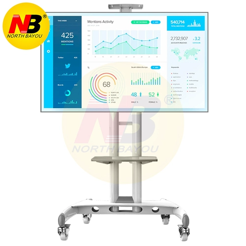 NB AVA1500-60-1P Мобильный посадочный кронштейн ЖК-экранный телевизор All-In-One Cartoon 32-80 дюймов